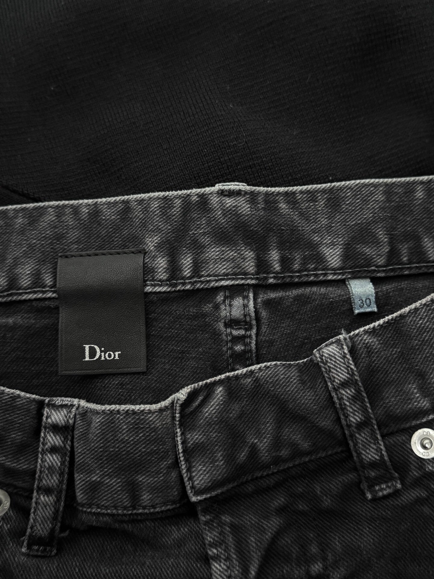 Dior Homme Black Denim Jeans Size 30