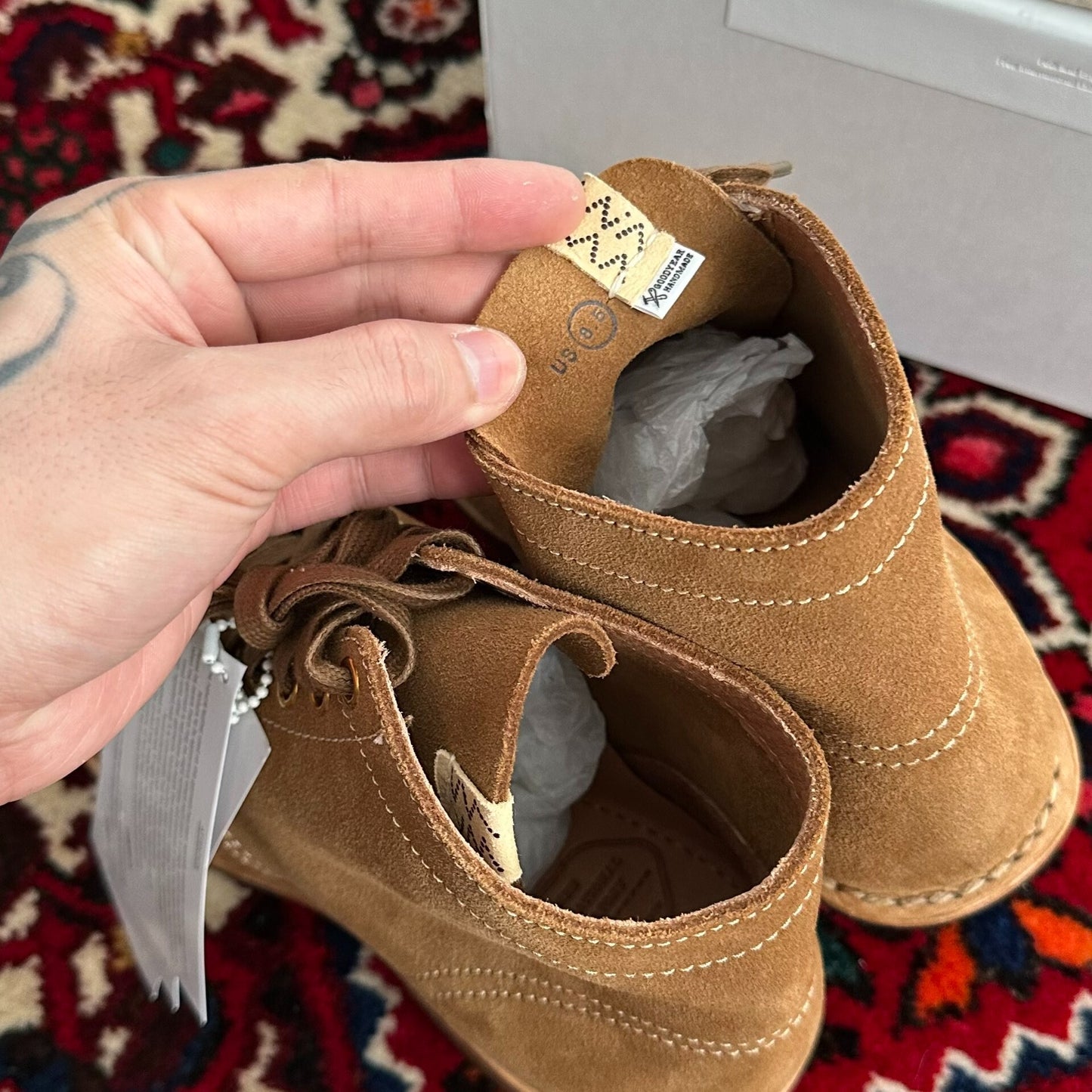 Visvim Brigadier Boots in Beige