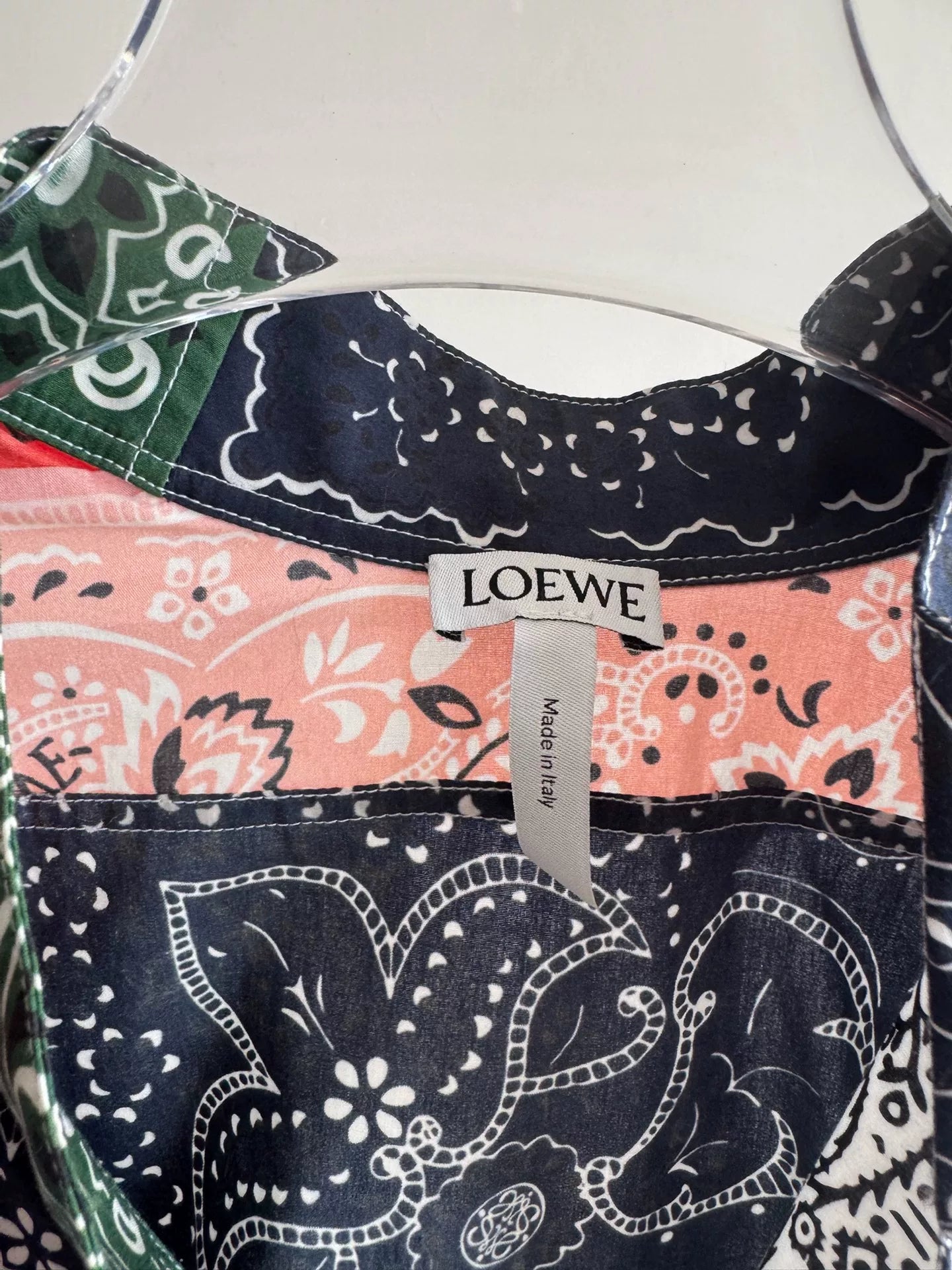 Loewe Asymmetric Floral Print Shirt