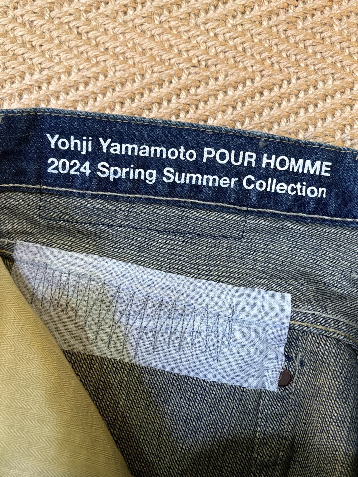 Neighborhood x Yohji Yamamoto Distressed Washed Jeans