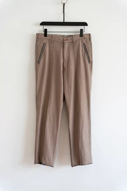 Sulvam Knife Edge Pants in Beige