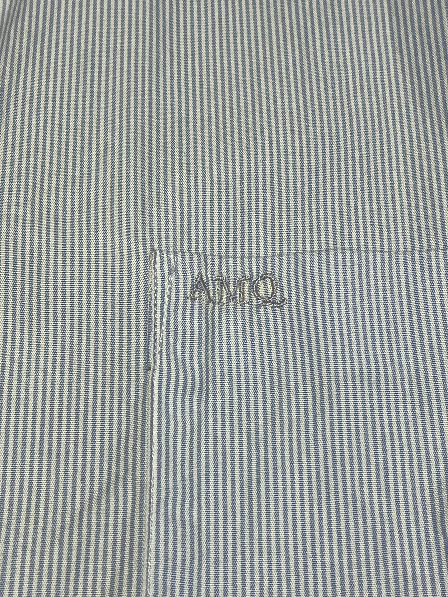 alexander mcqueen striped embroidered shirt