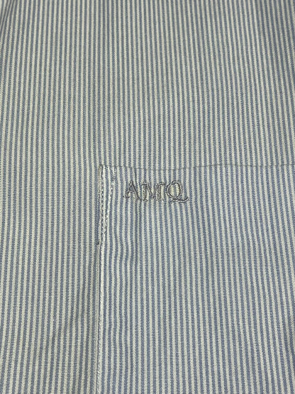 alexander mcqueen striped embroidered shirt