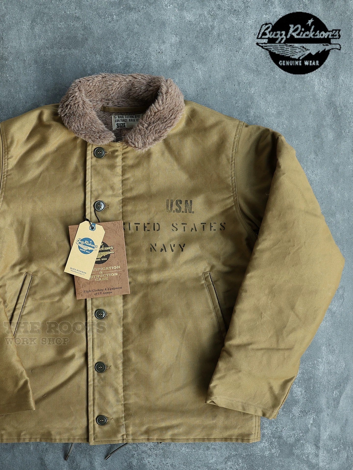 Buzz Rickson's N-1 Deck Jacket Alpaca