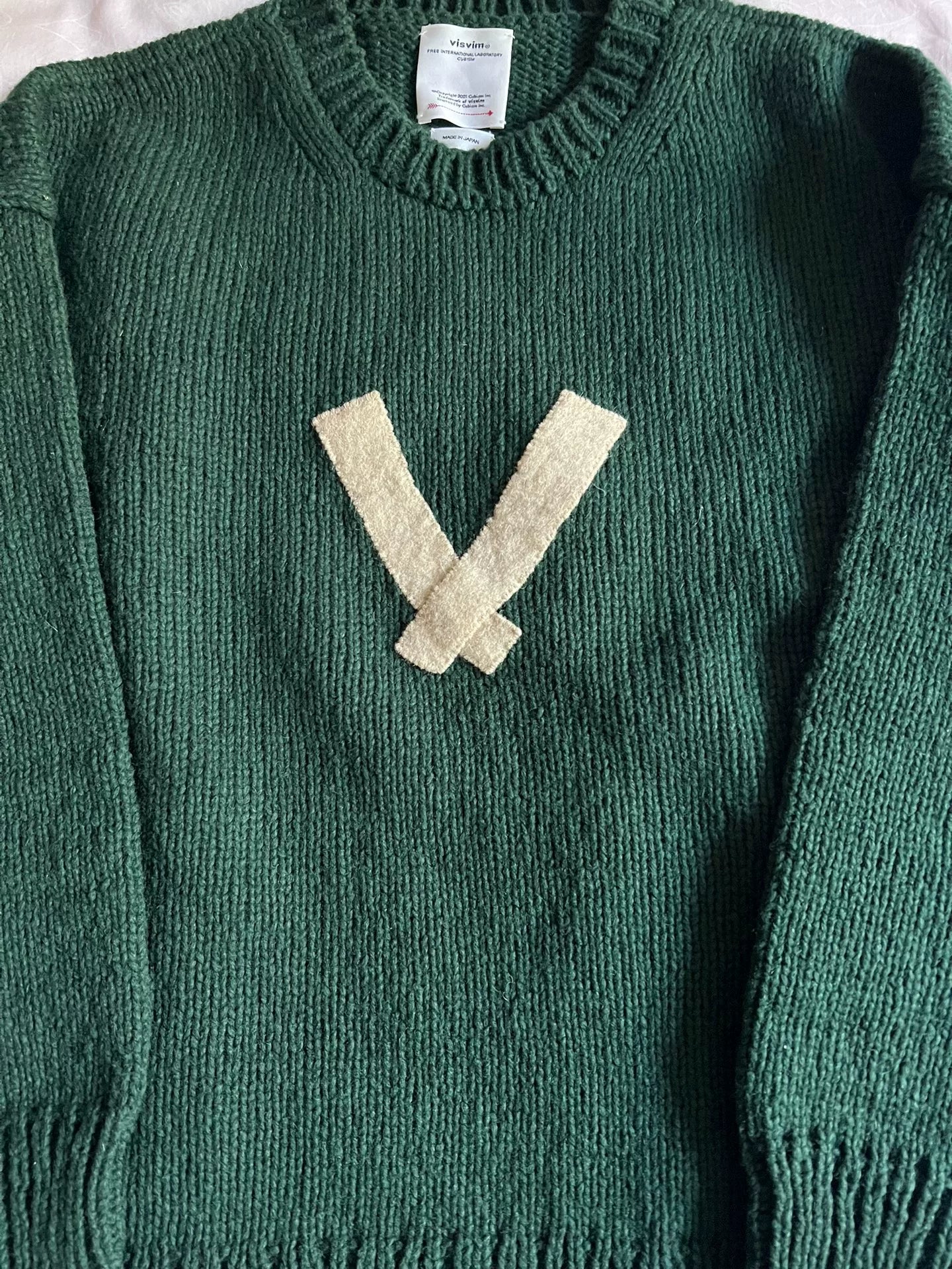 VISVIM 22AW Letterman Crew Knit