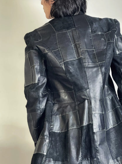 alexander mcqueen leather jacket from fw2000