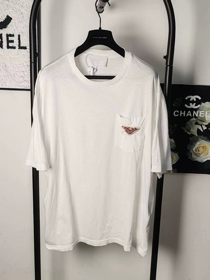 Authentic Prada Triangle Logo T-Shirt