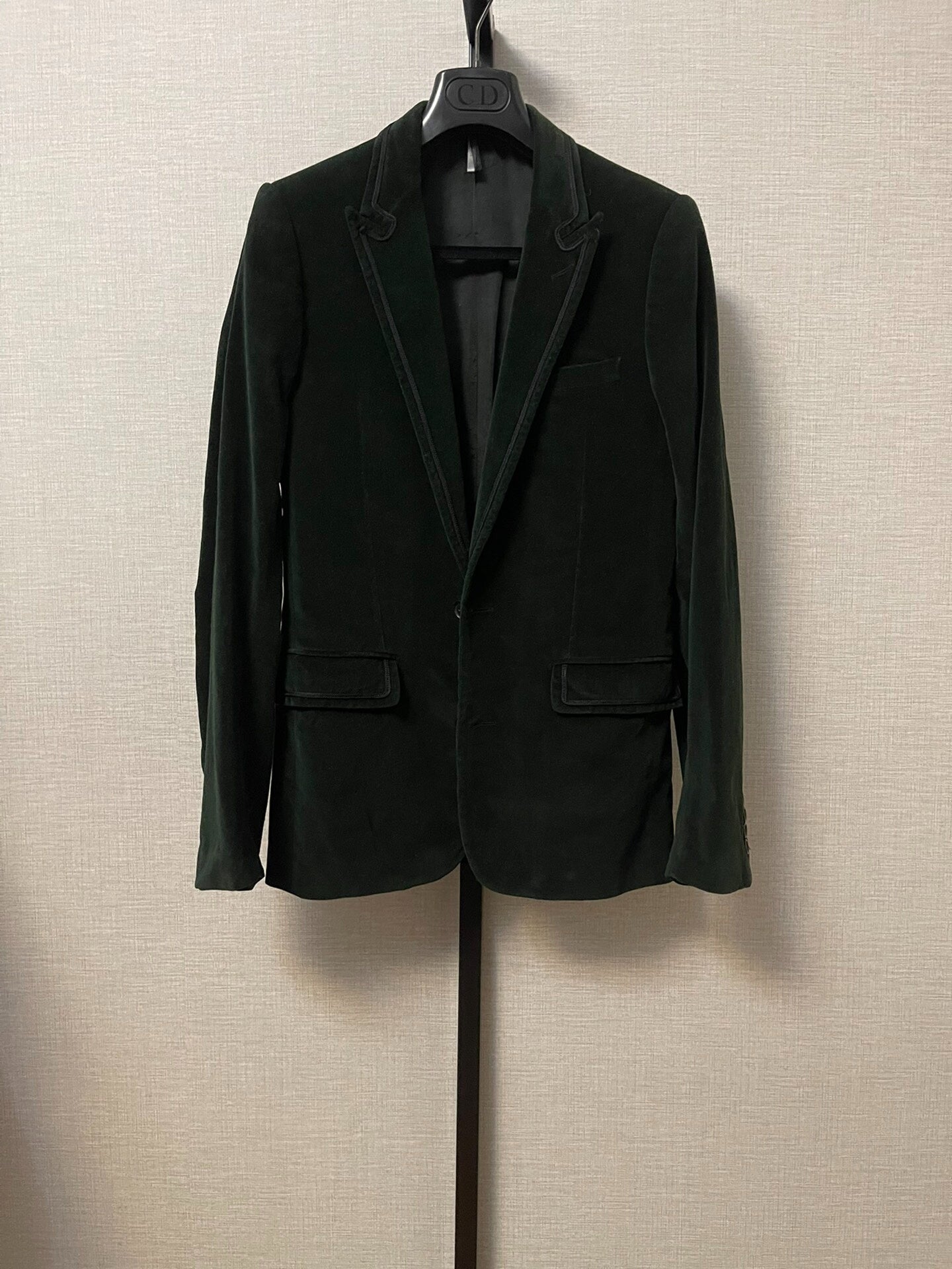 Dior Homme Velvet Suit with Single Button