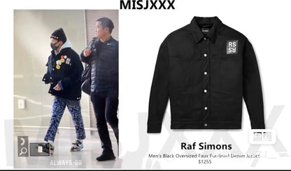 Raf Simons Faux Fur Coat Size S