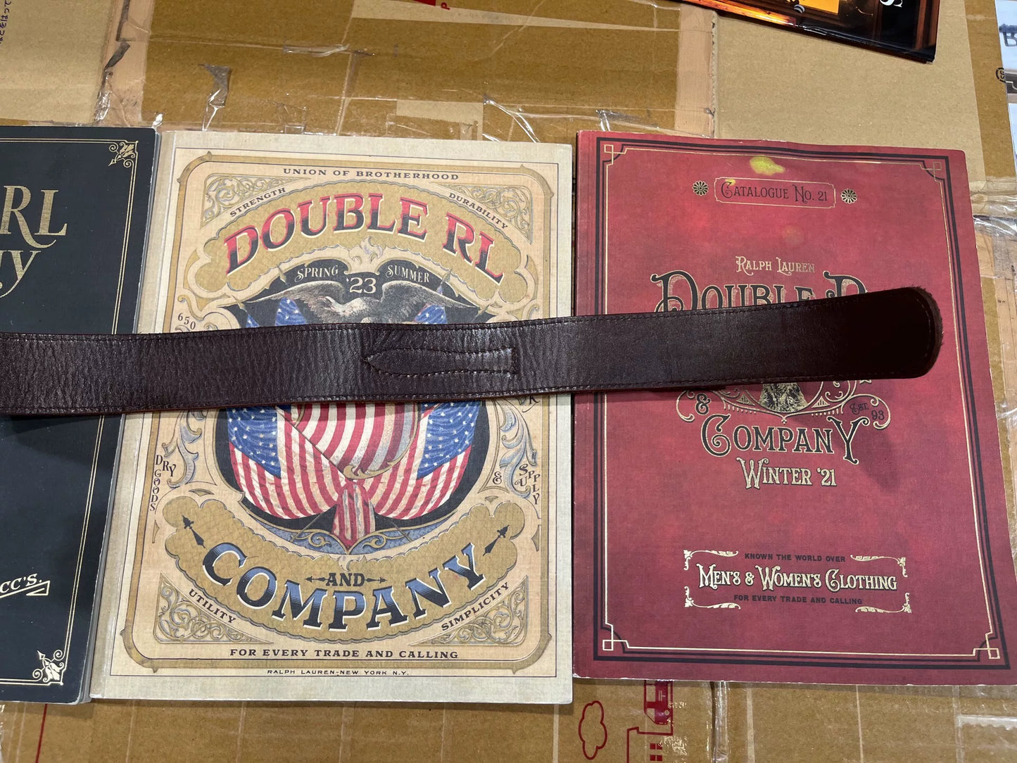 rrl leather ranger belt by ralph lauren