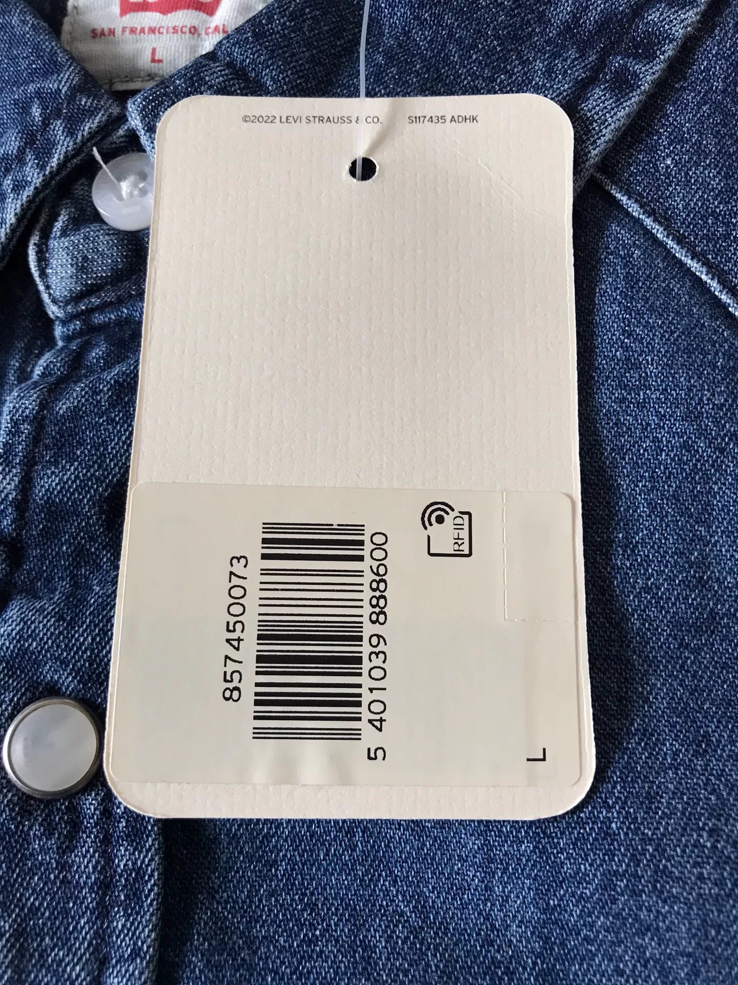 Levi's 85745-0073 Washed Denim Shirt