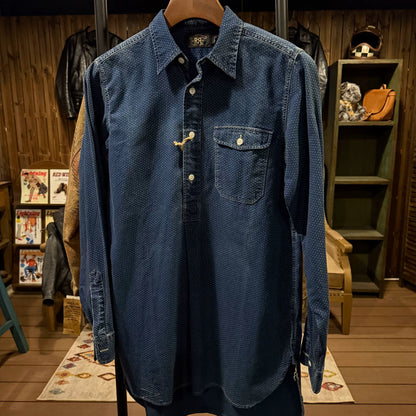 RRL Polka Dot Denim Shirt