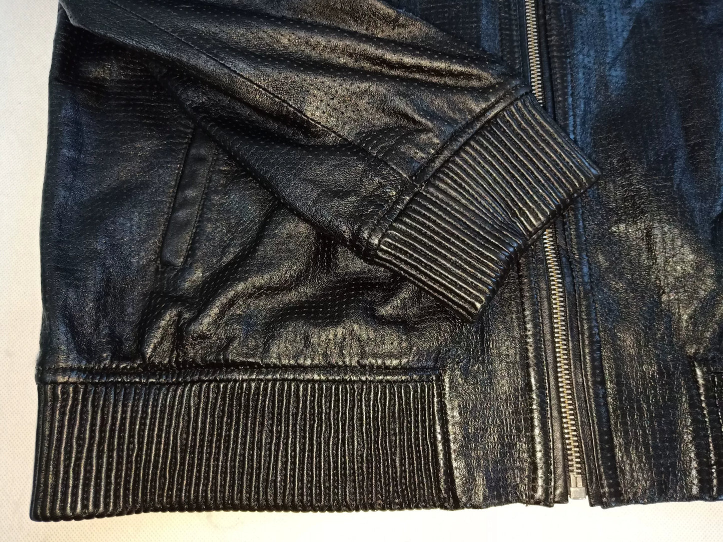 Saint Laurent Men's Leather Hooded Jacket
