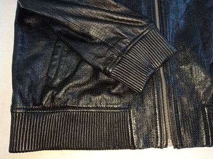 Saint Laurent Men's Leather Hooded Jacket