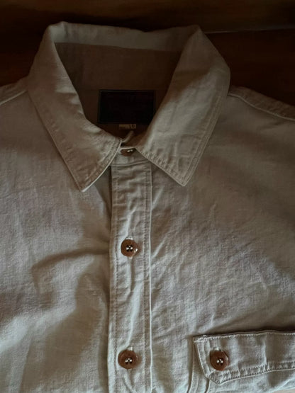 Freewheelers Work Shirt in Gray-White Color