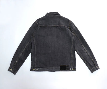 visvim 101 black oversized denim jacket