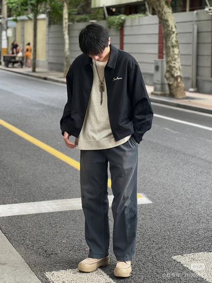 visvim alcan jkt black wool blend jacket