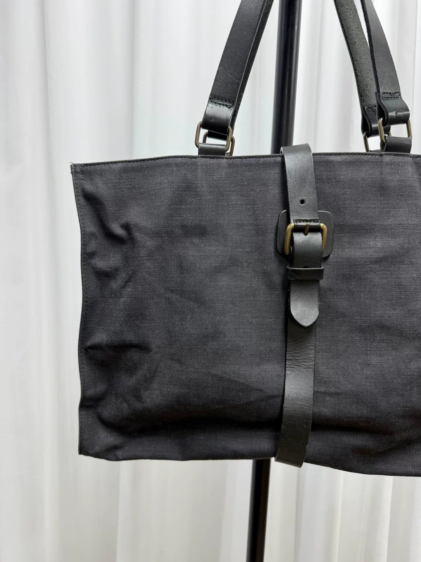 Dries van Noten Cotton-Linen Strap Handbag