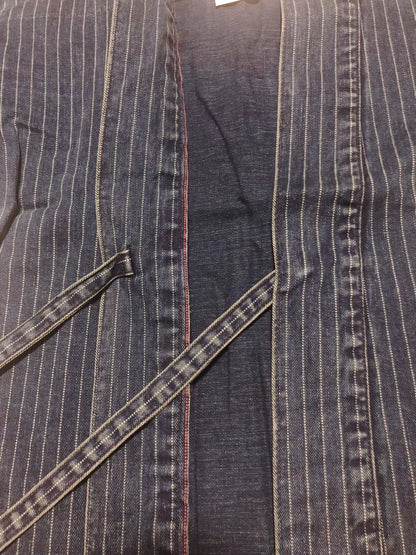 Visvim LHAMO SHIRT WABASH Indigo Striped