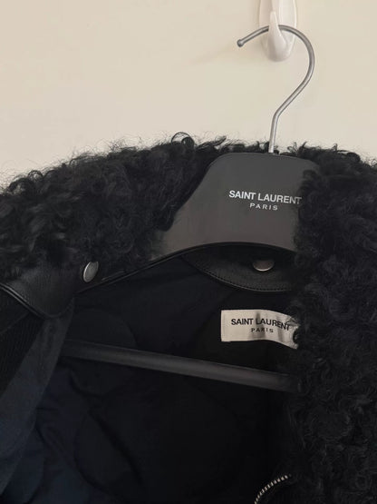 Saint Laurent MA1 Corduroy Fur Collar Jacket