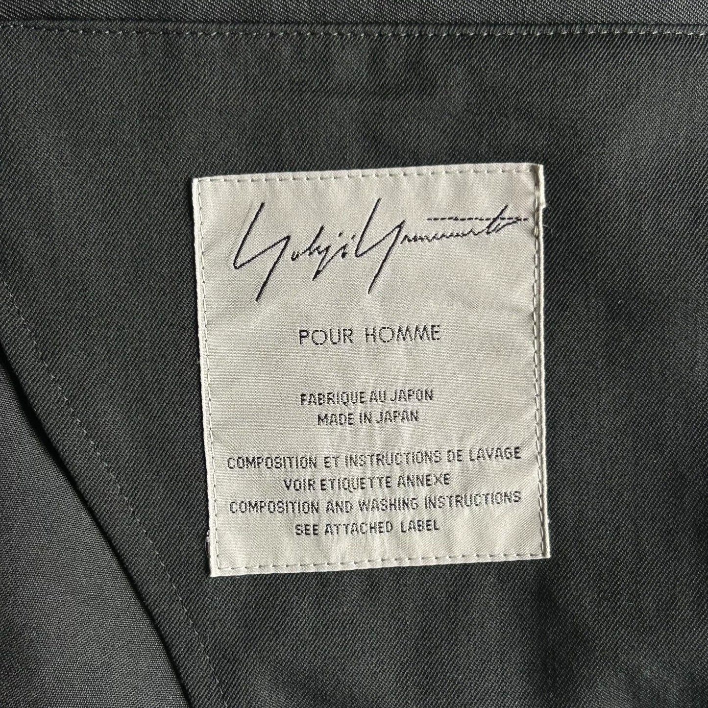 yohji yamamoto 19ss wool jacket