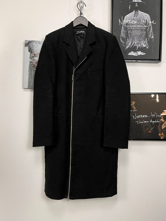 raf simons 98aw 1998-1999 black coat