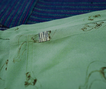 visvim Harmon S/S Roadster Shirt in Green