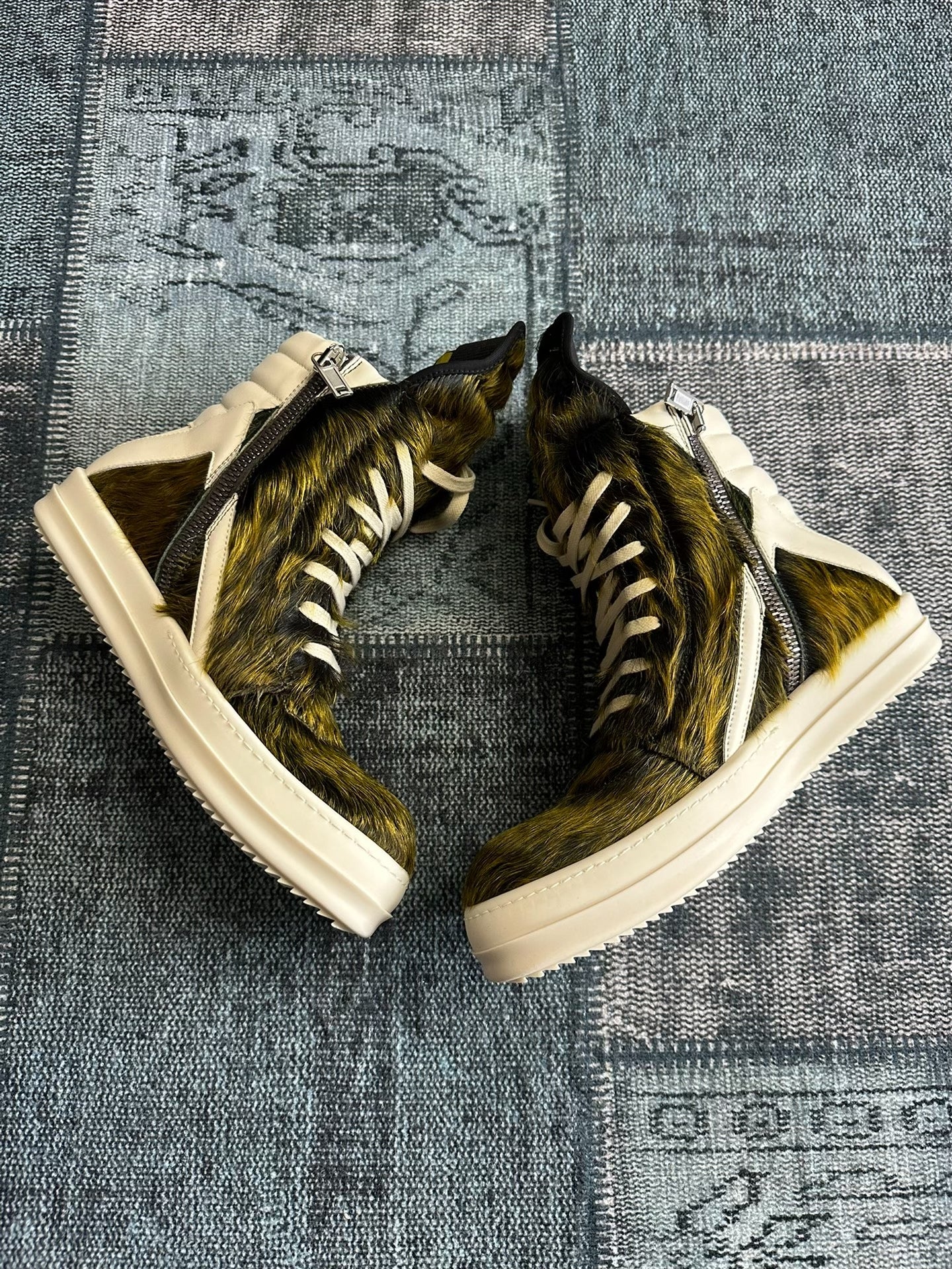Rick Owens 23AW Luxor Acid Green Horsehair