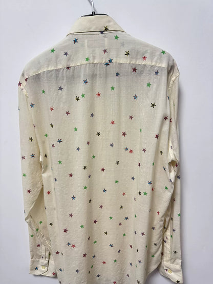 Saint Laurent Multicolor Star Print Shirt
