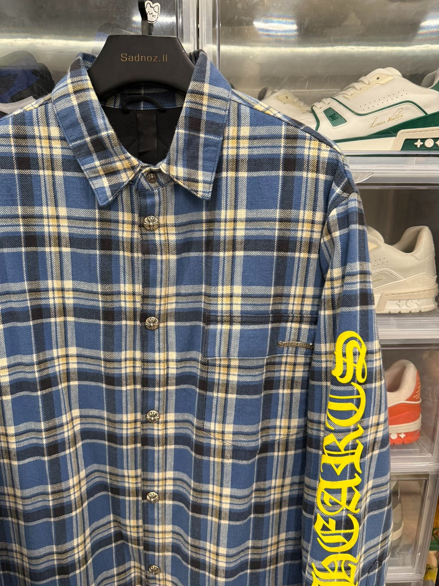 Chrome Hearts Yellow Sanskrit Shirt Jacket