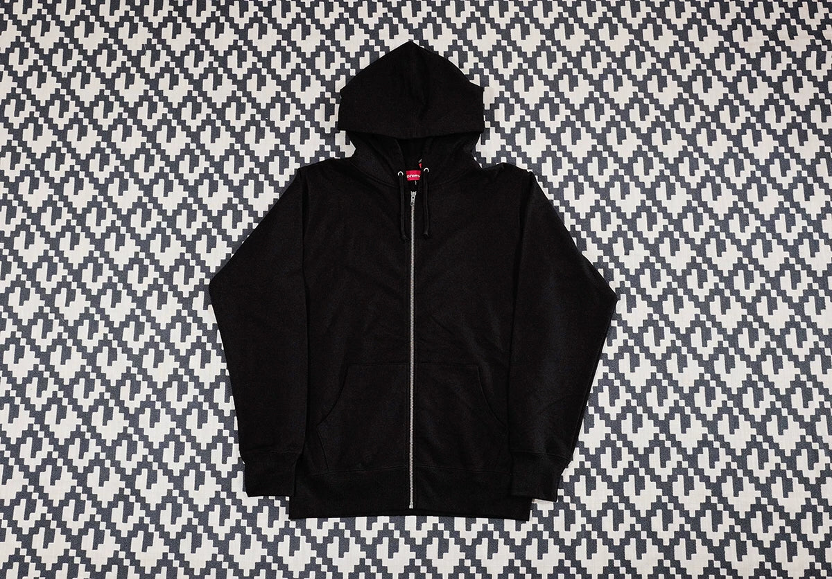 supreme x anti hero zip up hooded sweatshirt
