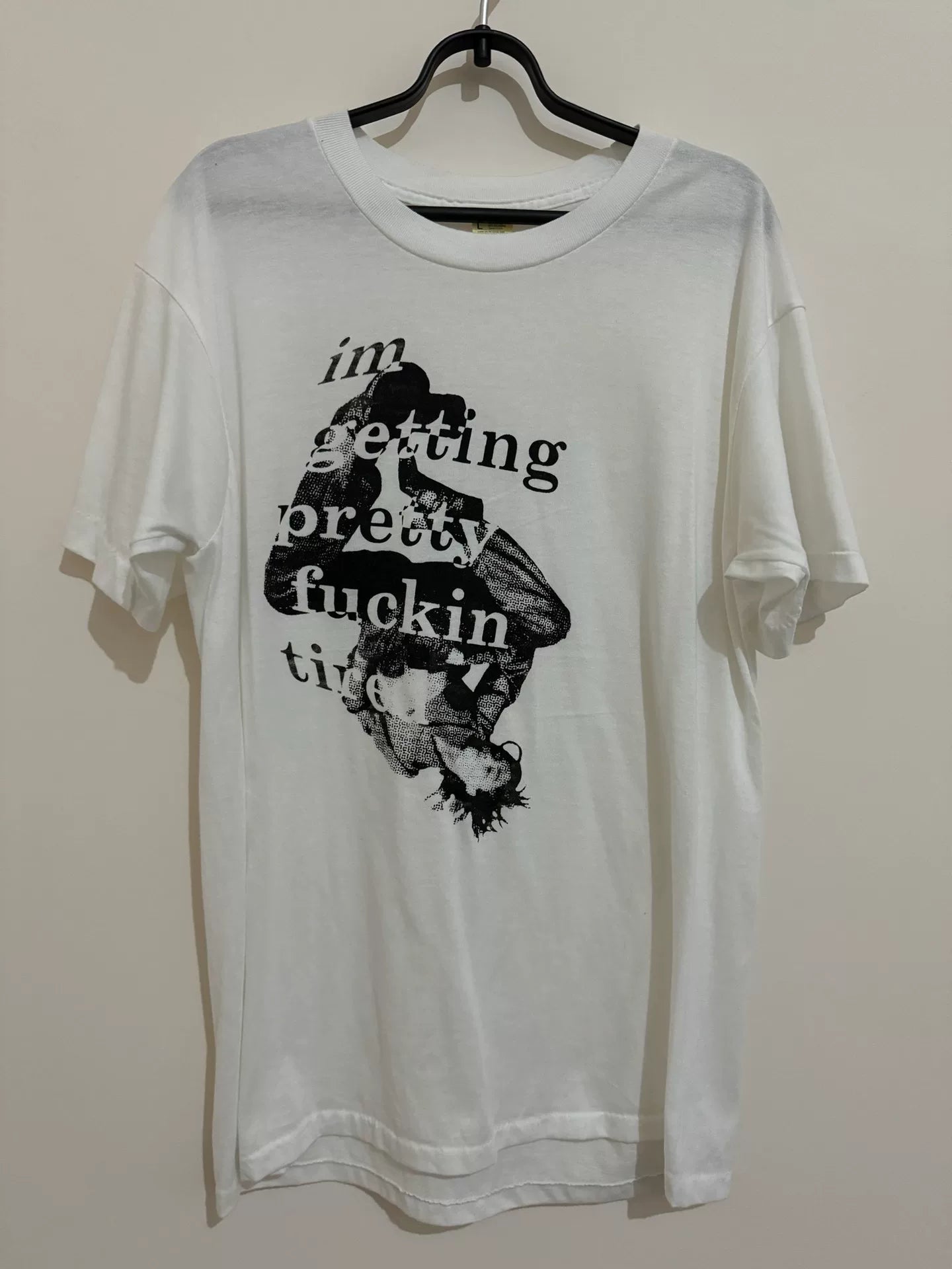 vintage 90s slogan tee shirt