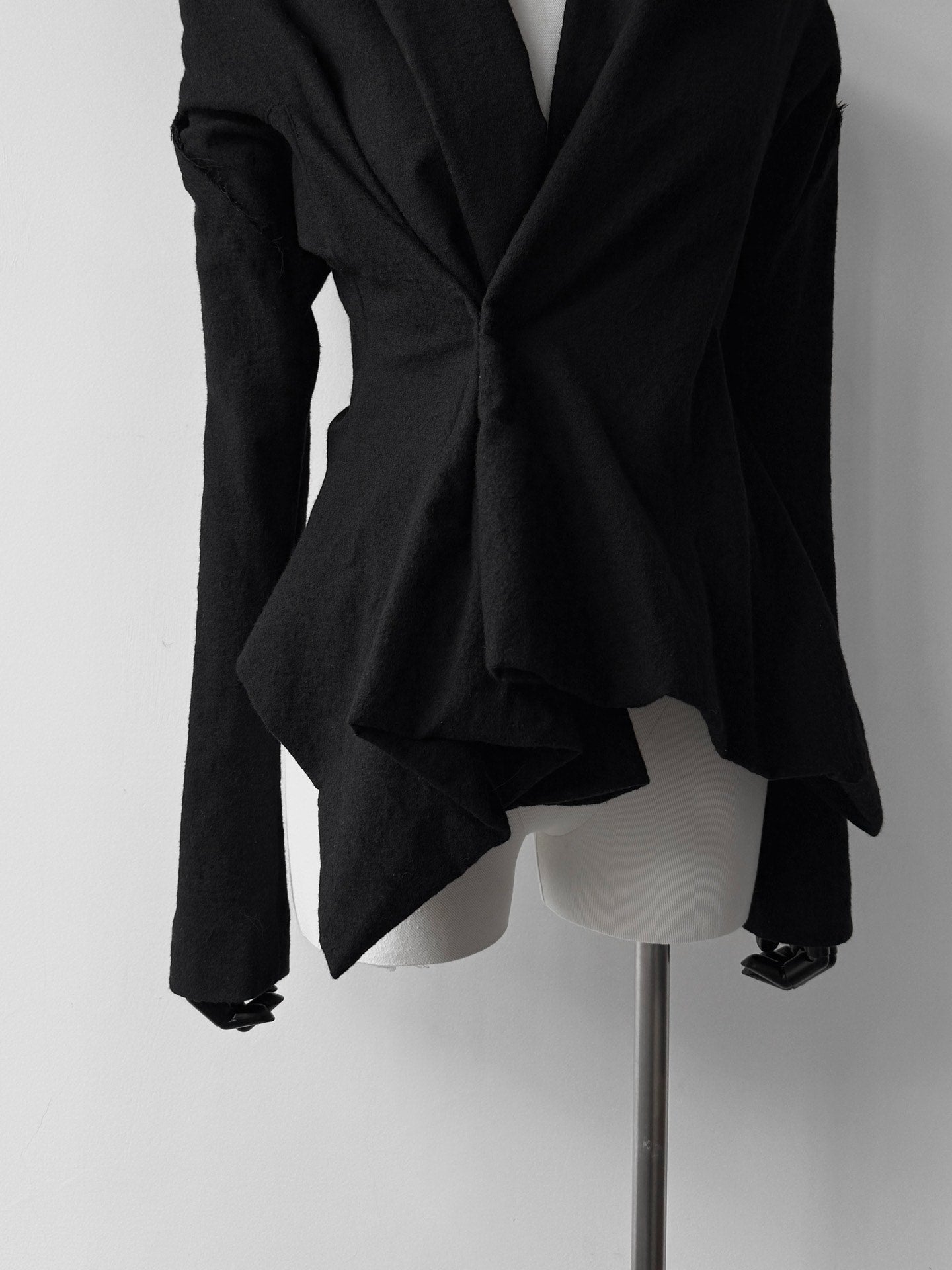 Yohji Yamamoto 24AW Asymmetric Wool Jacket