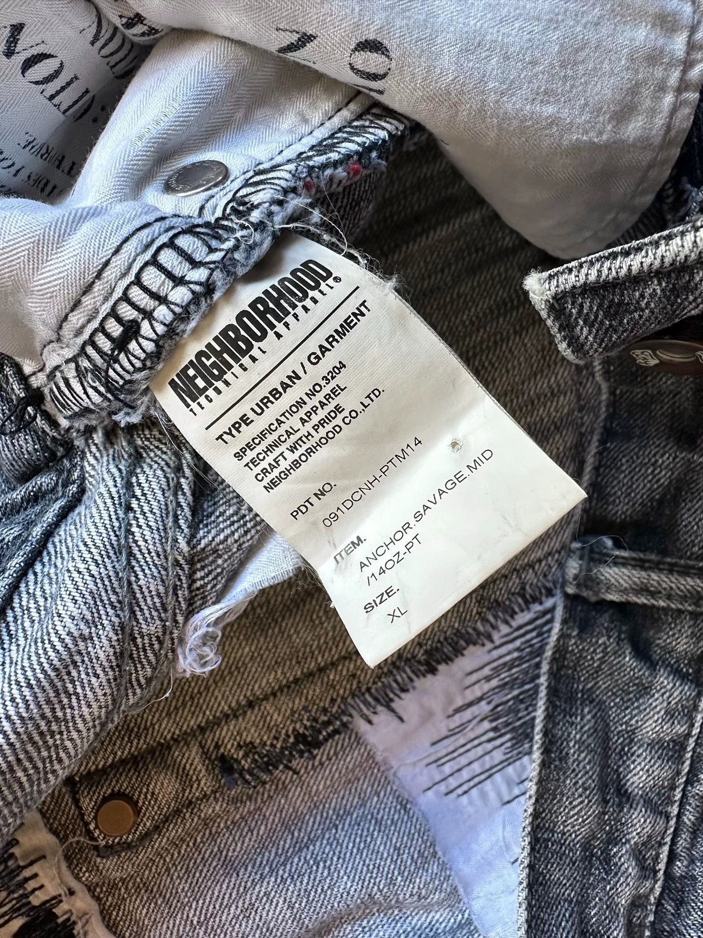 neighborhood anchor savage blue denim pants