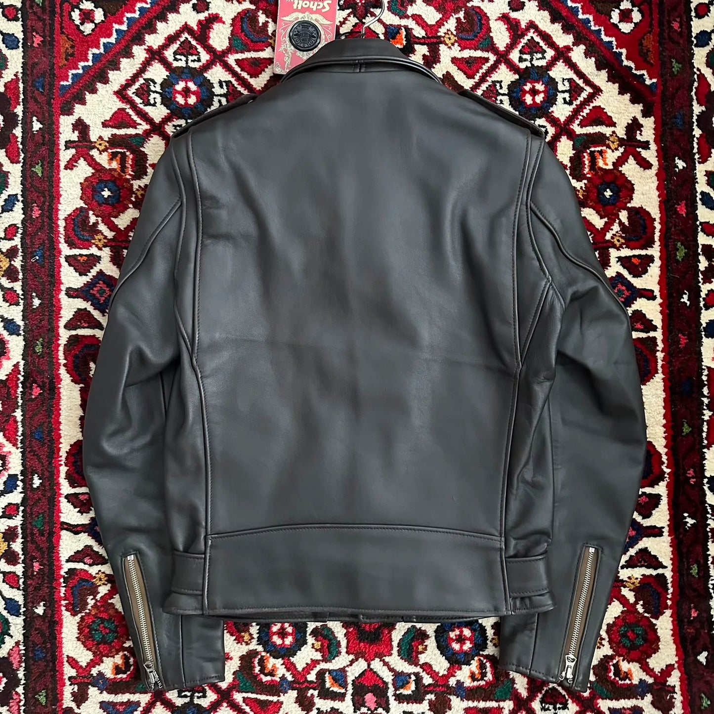 nbhd x schott leather jacket size 36