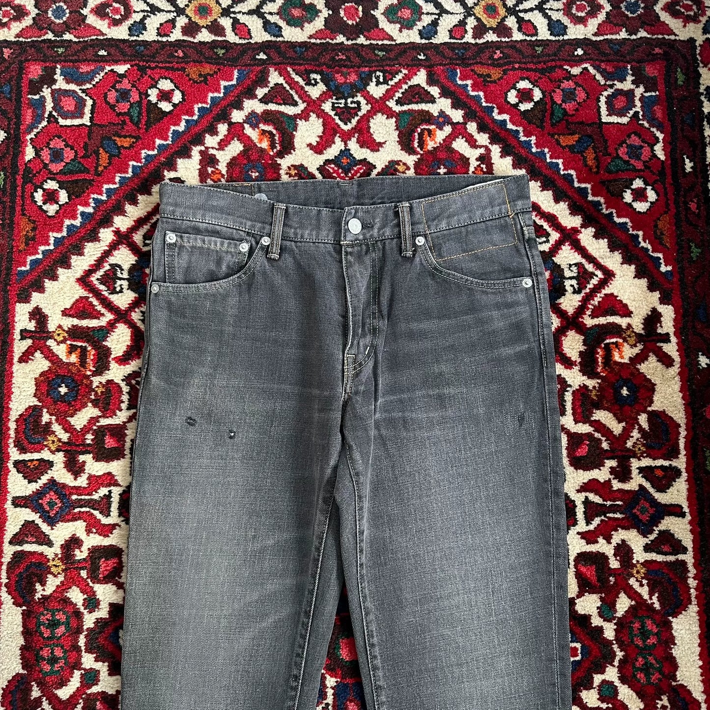 Black Denim Jeans from Visvim and Levis