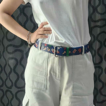 vivienne westwood blue graphic belt
