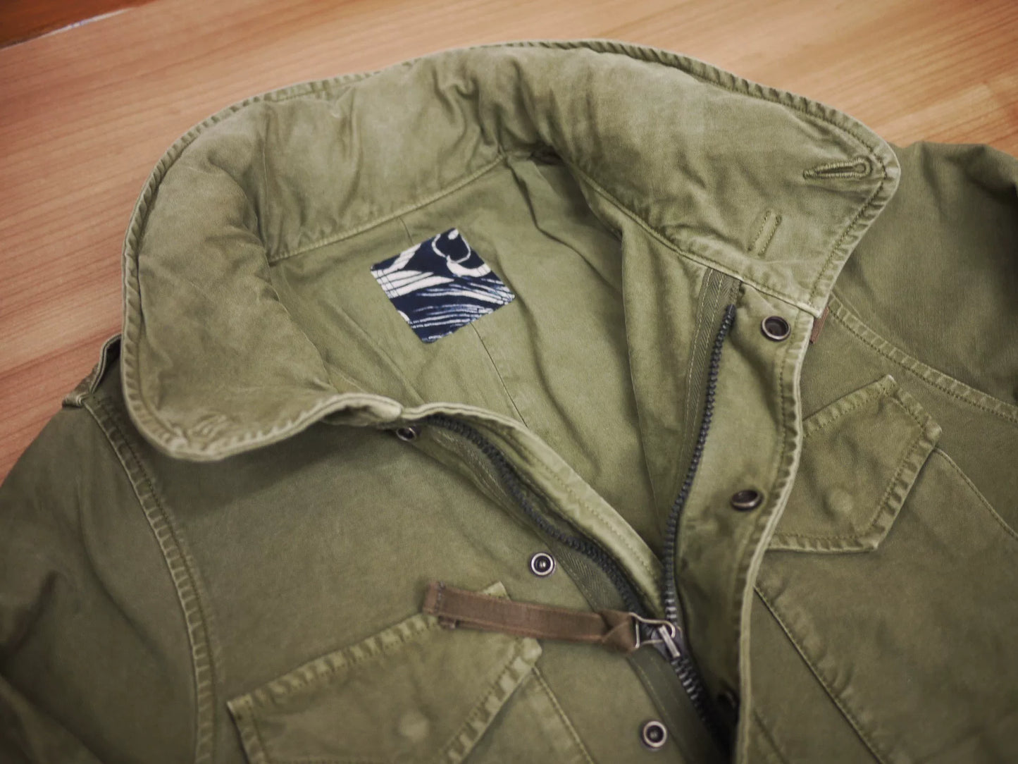 visvim ict bickle jacket in green