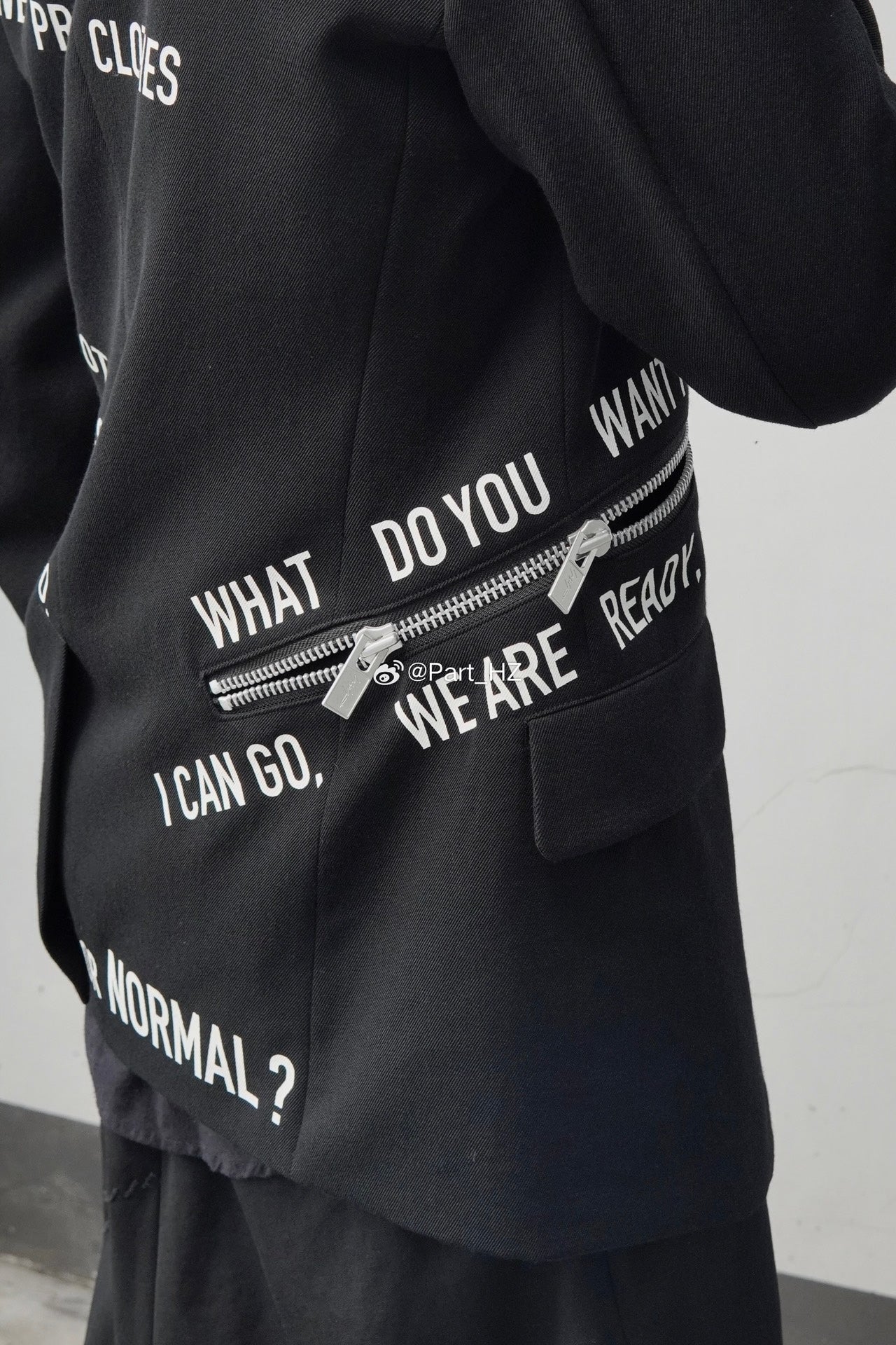 Yohji Yamamoto A/W 2021 Slogan Set
