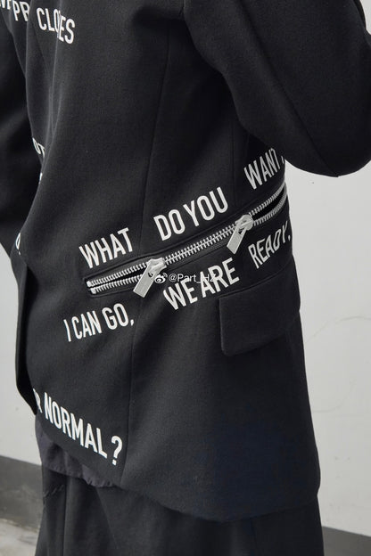 Yohji Yamamoto A/W 2021 Slogan Set