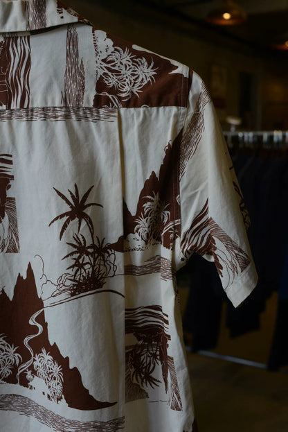 SunSurf Palm Tree Aloha Cotton Shirt