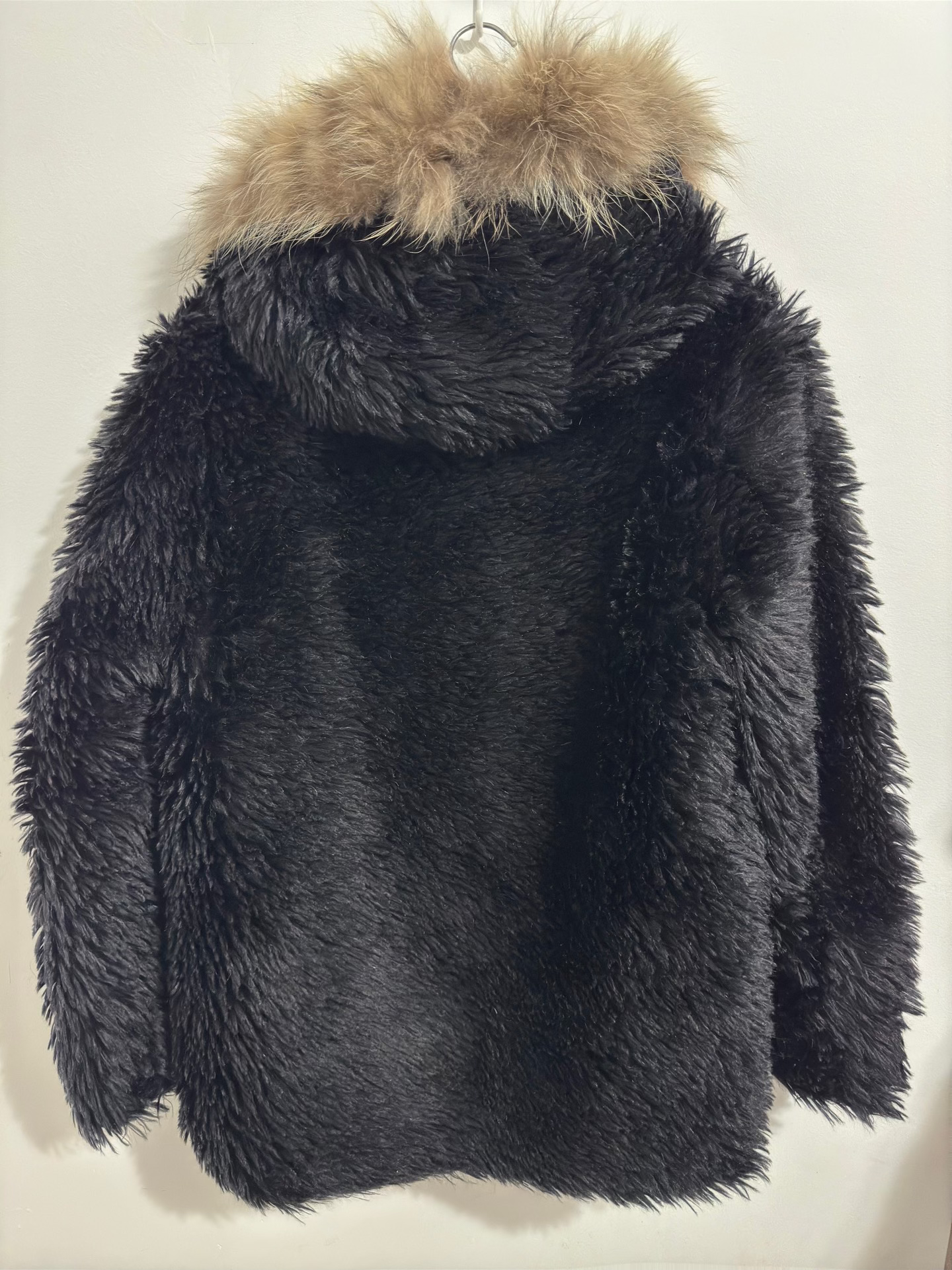 Saint Laurent 18FW Hooded Fur Coat