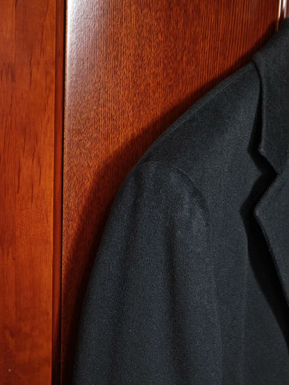 Zegna Black Cashmere Overcoat