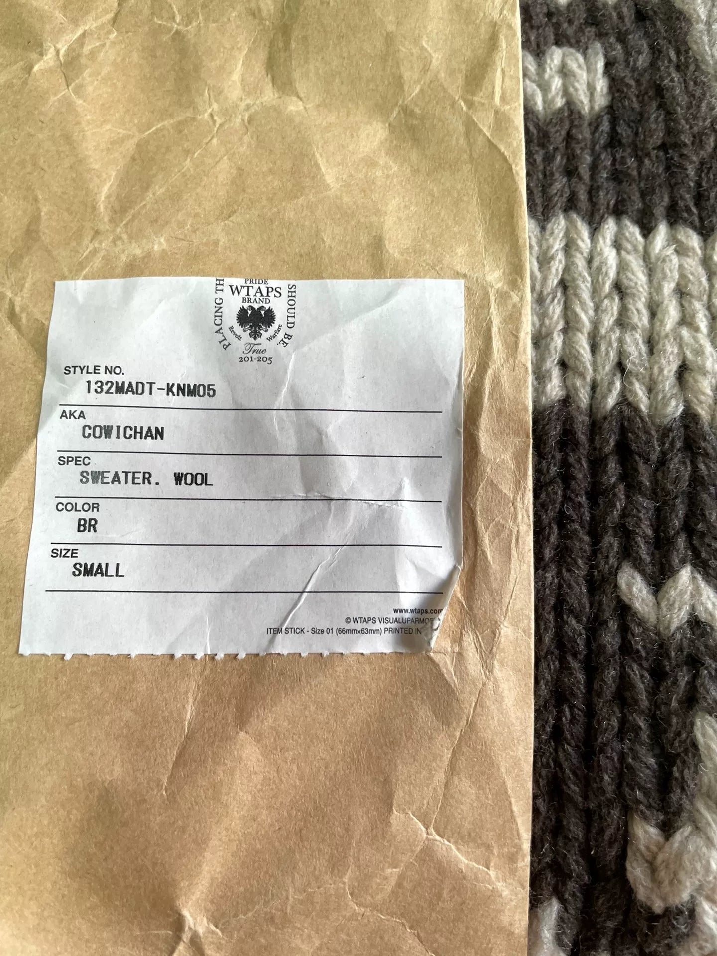 WTAPS Cowichan Wool Sweater 13AW