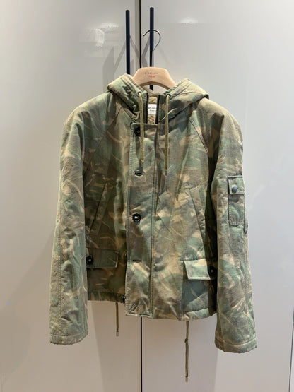 Saint Laurent Camouflage Hooded Jacket