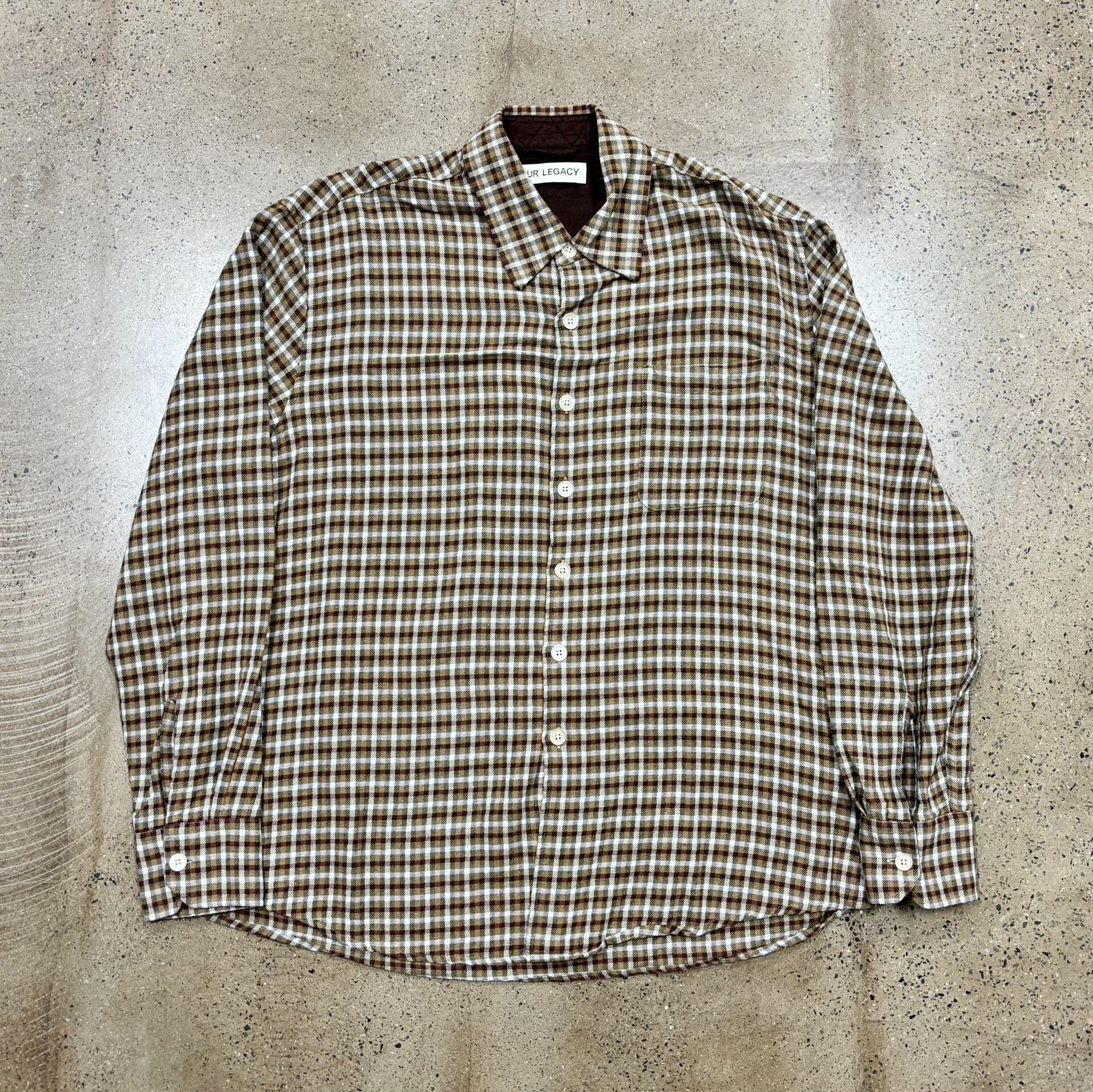 Our Legacy Checkered Shirt Above Shirt