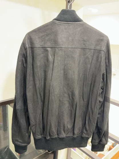 Yukio Mishiba Black Leather Jacket L Size