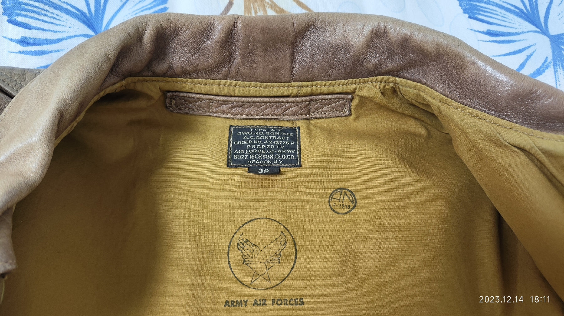 Buzz Rickson Horsehide A2 Flight Jacket