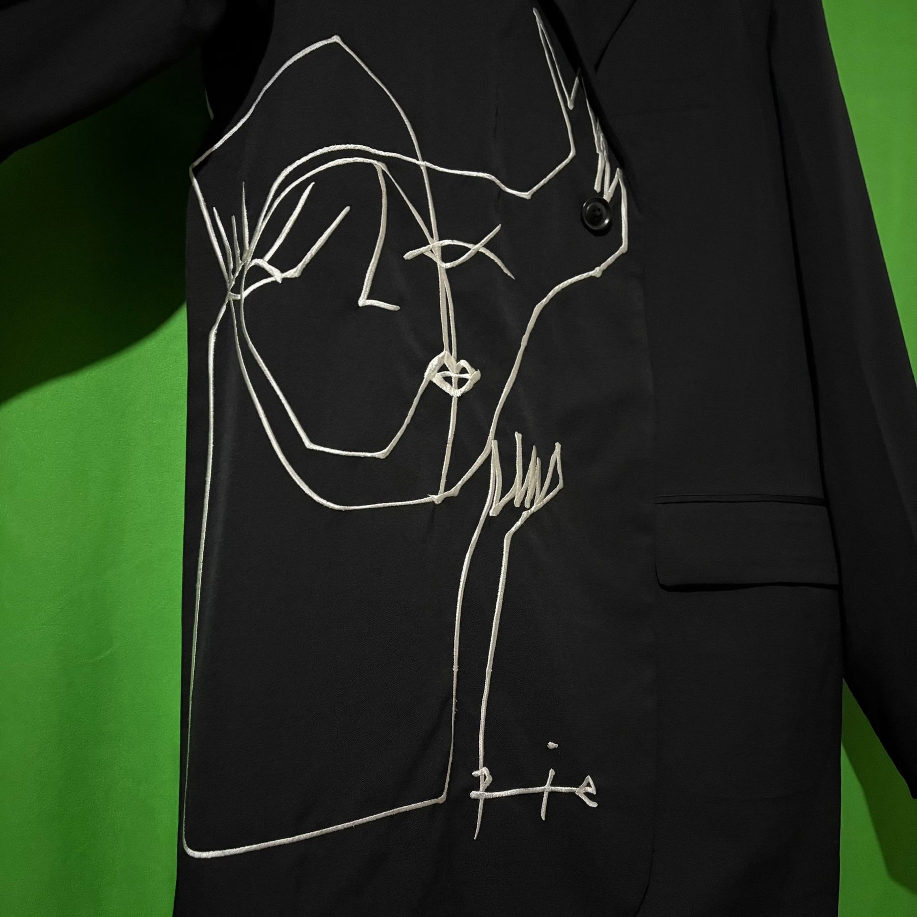 Yohji Yamamoto 16AW Rie Embroidery Jacket