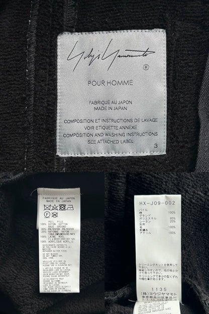 yohji yamamoto double-breasted oversized coat